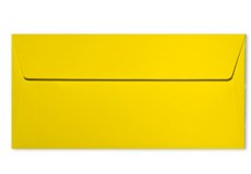 20 enveloppes 11x22cm jaune soleil