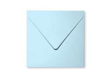 20 enveloppes 14x14cm bleu ciel