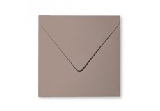 20 enveloppes 14x14cm gris acier