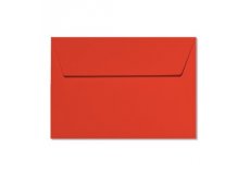 20 enveloppes 9x14cm rouge corail