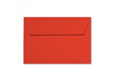 20 enveloppes 9x14cm rouge corail
