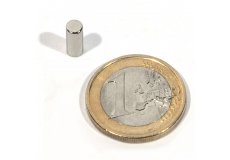 Aimant 4mm x 10mm nickel