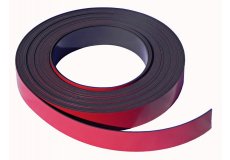 Bande magntique rouge 20mm x 1mm x 5 mtres