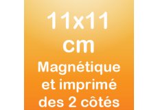 Entrambi i lati del magnete 11x11cm