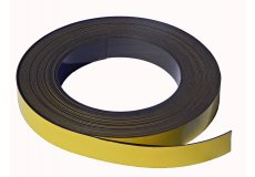 Gelbe Magnetband selbstklebend 10mm x 1mm x 5 m