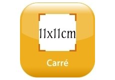 magnet ardoise  craie 11x11cm (craie vendu sparment)