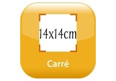 magnet ardoise effaable  sec 14x14cm (feutre vendu sparment)