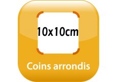 magnet frigo 10x10cm coins arrondis