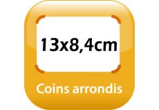 magnet frigo 13x8,4cm coins arrondis
