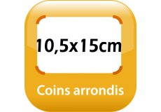 magnet frigo 15x10,5cm coins arrondis