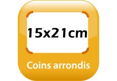 magnet frigo 15x21cm coins arrondis
