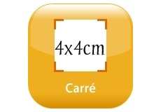 magnet frigo 4x4cm angles droits
