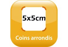 magnet frigo 5x5cm coins arrondis