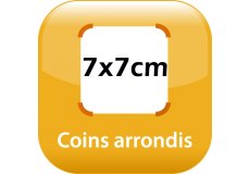 magnet frigo 7x7cm coins arrondis