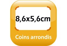 magnet frigo 8,6x5,6cm coins arrondis