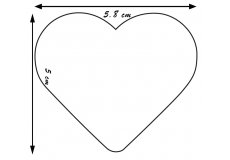magnet heart 5.8x5cm