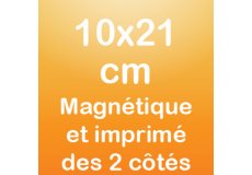 Magnet recto verso 10x21cm