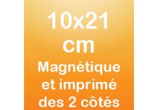 Magnet recto verso 10x21cm