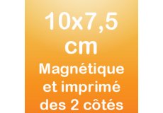 Magnet recto verso 10x7,5cm