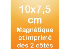 Magnet recto verso 10x7,5cm