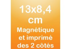 Magnet recto verso 13x8,4cm