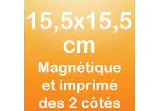 Magnet recto verso 15,5x15,5cm