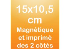 Magnet recto verso 15x10,5cm
