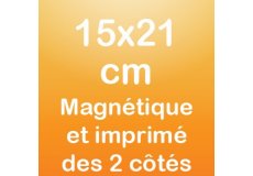 Magnet recto verso 15x21cm