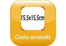 magnet thermomtre 15,5x15,5cm coins arrondis
