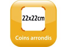 magnet thermomtre 22x22cm coins arrondis