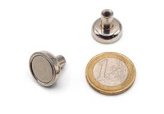 magnet with screw socket Ø0.63in