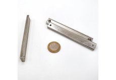 magnete al neodimio rettangolare con foro di fissaggio 100 x 13,5 mm