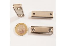 magnete al neodimio rettangolare con foro di fissaggio 40 x 13,5 mm