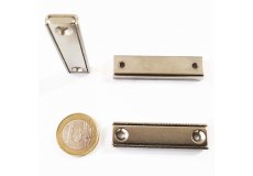 magnete al neodimio rettangolare con foro di fissaggio 50 x 13,5 mm