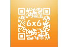 Magnete con codice QR 6x6cm