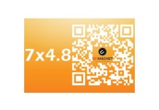 Magnete con codice QR 7x4.8cm