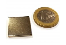 Neodym-Magnete, Blcke 20 x 20 x 2 mm