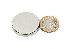 Neodymium magnetic discs 1,26 x 0,2in