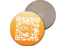 placa magntica cdigo QR 6,5 cm