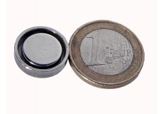Pot neodymium magnet  0,63x0,18in