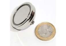 Pot neodymium magnet with external thread Ø 1,26in
