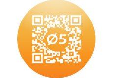 QR code magnet Round 1,97in