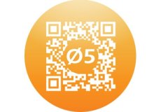 QR code magnet Round 1,97in