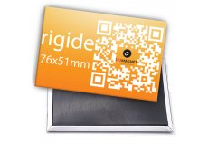 QR code Rigid magnet 3x2in