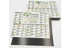 Right-angled corner calendar magnet 5,91x8,27in