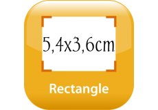 Right-angled corner Fridge magnet 2,13x1,42in