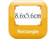 Right-angled corner Fridge magnet 3,39x2,2in