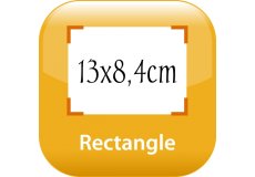 Right-angled corner Fridge magnet 5,12x3,31in
