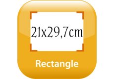 Right-angled corner Fridge magnet 8,27x11,69in