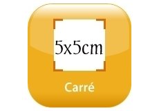 Rounded corner Birth announcement magnet 1,97x1,97in